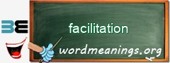 WordMeaning blackboard for facilitation